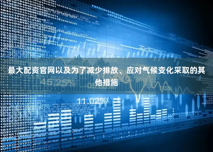 最大配资官网以及为了减少排放、应对气候变化采取的其他措施